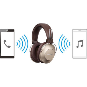 Pioneer S9 SEMS9BNG Écouteur sur l' Oreille à Réduction de Bruit Sans Fil Bluetooth Brun et Or - Simple Boutique