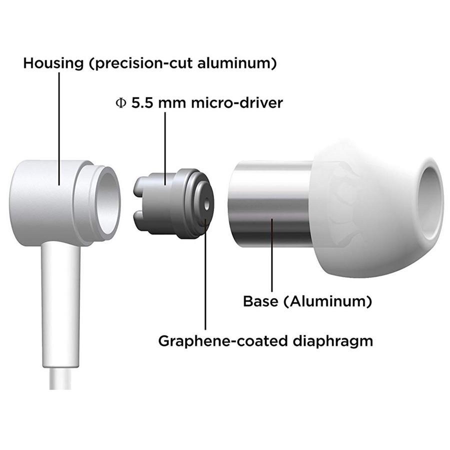 Pioneer SE-CH3T-S Écouteurs Intra-Auriculaire, Certifié Haute Résolution avec Télécommande et Microphone, Argenté - Simple Boutique
