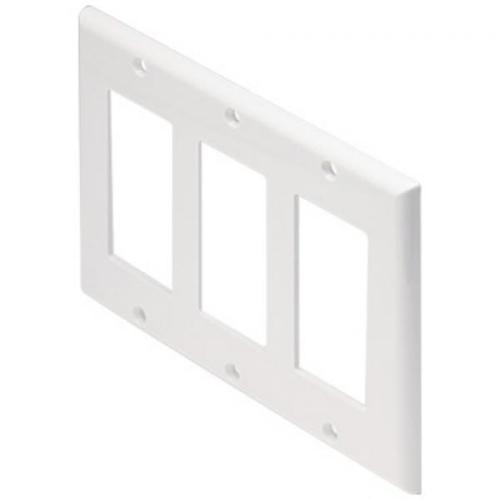 Plaque DECORA Blanche 3 Ouvertures - Simple Boutique