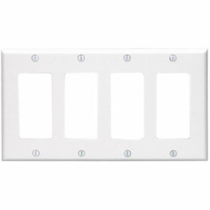 Plaque DECORA Blanche 4 Ouvertures - Simple Boutique