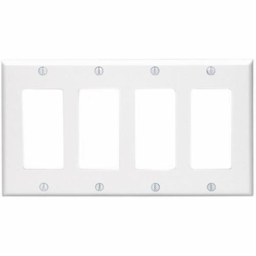 Plaque DECORA Blanche 4 Ouvertures - Simple Boutique