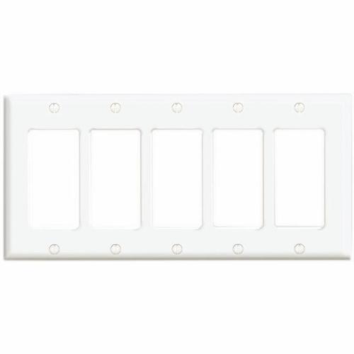Plaque DECORA Blanche 5 Ouvertures - Simple Boutique