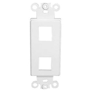 Plaque murale "Decora" Keystone blanche 2 ouvertures - Simple Boutique
