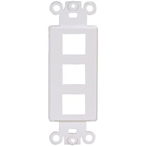 Plaque murale "Decora" Keystone blanche 3 ouvertures - Simple Boutique