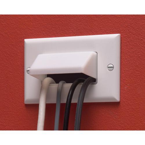 Plaque murale "Pass-thru" SIMPLE Blanc Réversible Horiz. DECORA - Simple Boutique