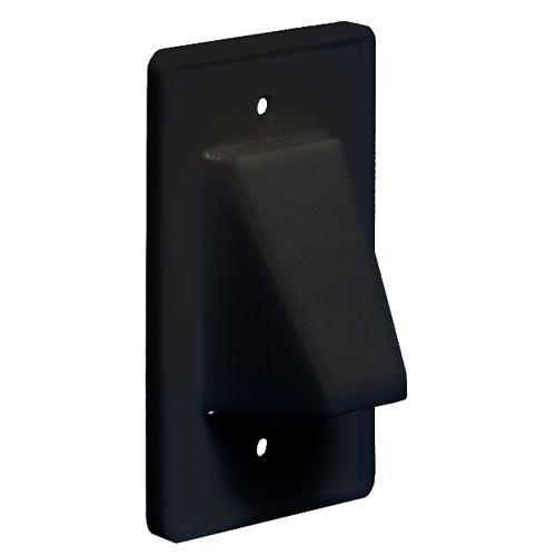 Plaque murale "Pass-thru" tout câbles SIMPLE Noir Réversible - Simple Boutique