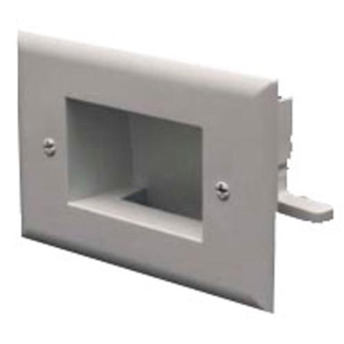 Plaque murale pass-thru EZ-mount Simple - Blanche - Slim-Fit - Simple Boutique