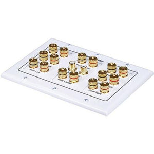 Plaques avec conn. "banane" 8.2 haut-parleurs - Blanche - Simple Boutique