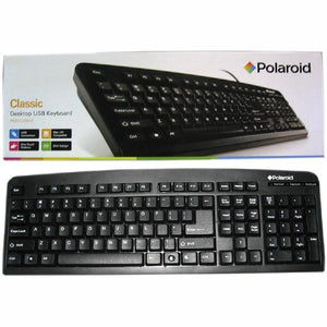 Polaroid PKB3110 Clavier Avec Fil Anglais Noir - Simple Boutique