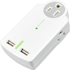 Prime Power Protecteur de surtension électrique 612J 3 prises 2 USB - Simple Boutique