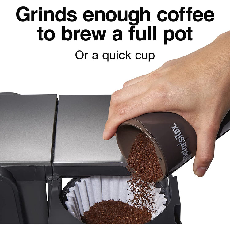 Proctor Silex - Moulin à Café, Herbes et Épices Électrique, Lâme en Acier Inoxydable, Brun - Simple Boutique