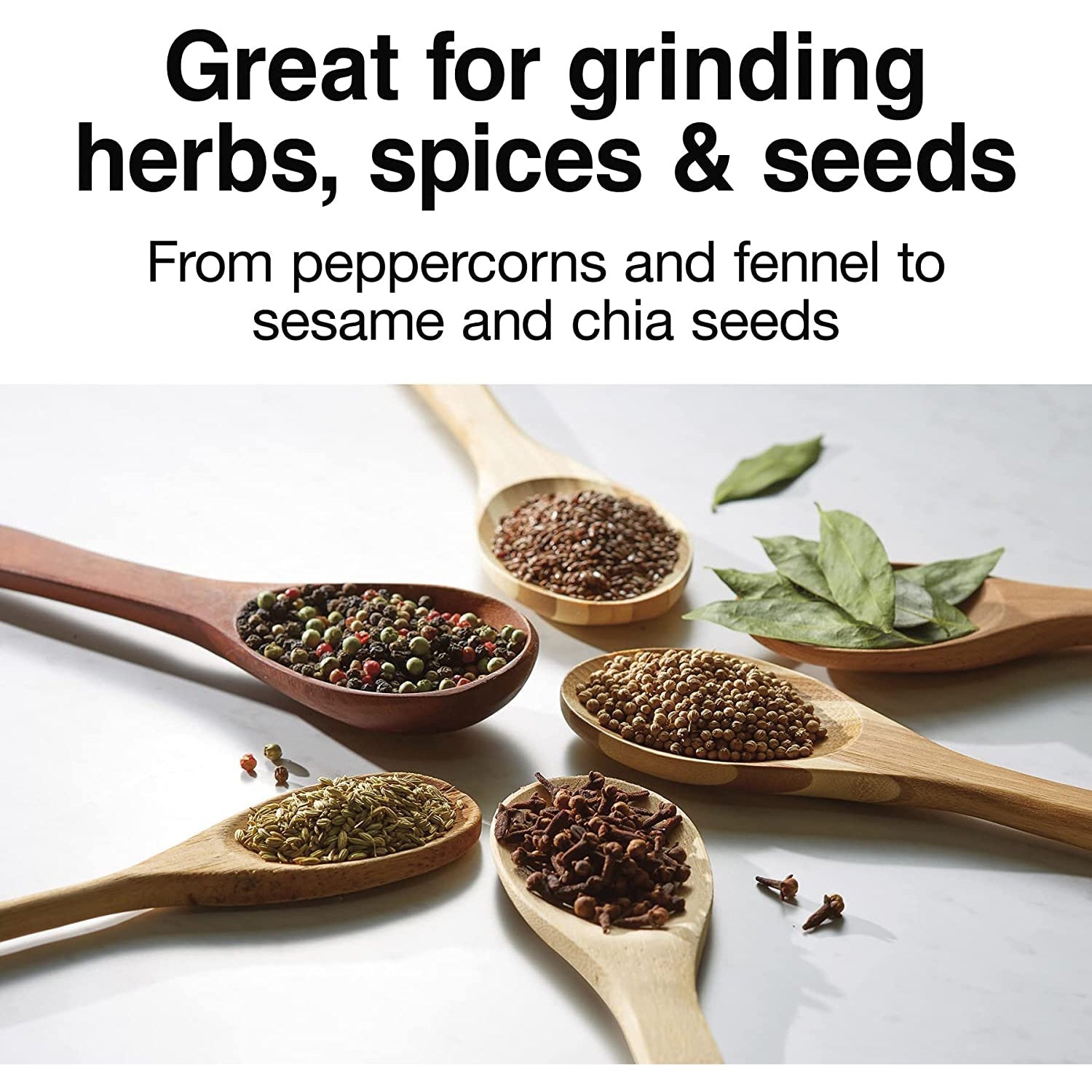 Proctor Silex - Moulin à Café, Herbes et Épices Électrique, Lâme en Acier Inoxydable, Brun - Simple Boutique