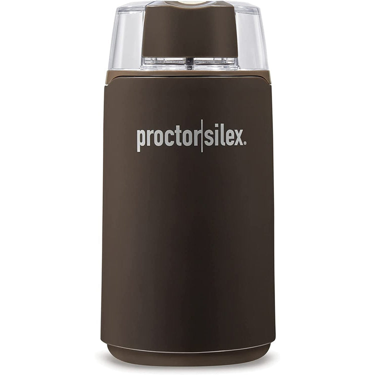 Proctor Silex - Moulin à Café, Herbes et Épices Électrique, Lâme en Acier Inoxydable, Brun - Simple Boutique