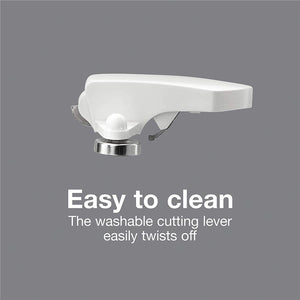 Proctor Silex - Ouvre-Boite Électrique avec Aiguiseur à Couteaux, Blanc - Simple Boutique