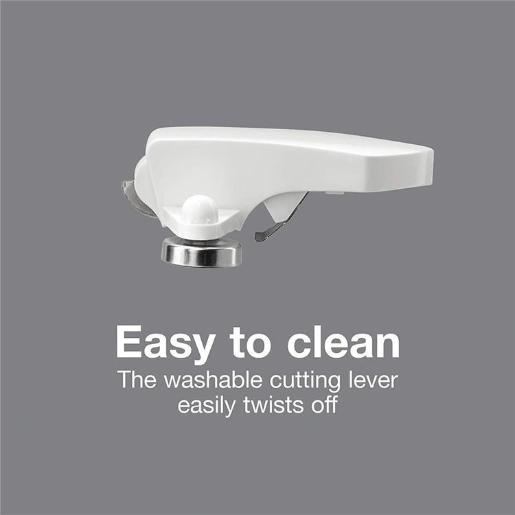 Proctor Silex - Ouvre-Boite Électrique avec Aiguiseur à Couteaux, Blanc - Simple Boutique