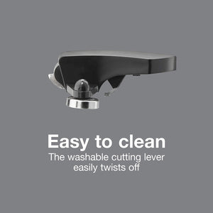 Proctor Silex - Ouvre-Boite Électrique avec Aiguiseur à Couteaux, Noir - Simple Boutique