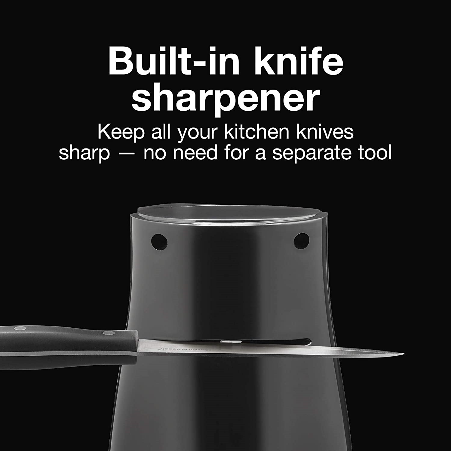 Proctor Silex - Ouvre-Boite Électrique avec Aiguiseur à Couteaux, Noir - Simple Boutique