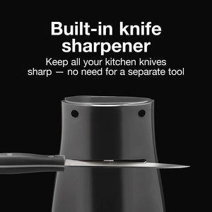 Proctor Silex - Ouvre-Boite Électrique avec Aiguiseur à Couteaux, Noir - Simple Boutique