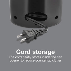 Proctor Silex - Ouvre-Boite Électrique avec Aiguiseur à Couteaux, Noir - Simple Boutique