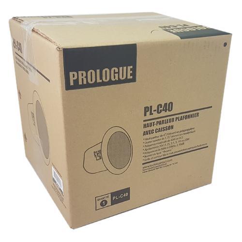 Prologue PL-C40 Haut-Parleur Plafond Encastré Avec Caisson 5.25" 40 Watts 8 Ohms Ou 70V Blanc - Simple Boutique