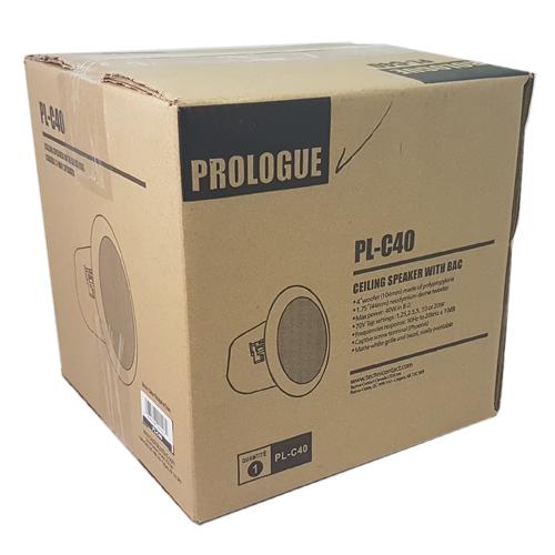Prologue PL-C40 Haut-Parleur Plafond Encastré Avec Caisson 5.25" 40 Watts 8 Ohms Ou 70V Blanc - Simple Boutique