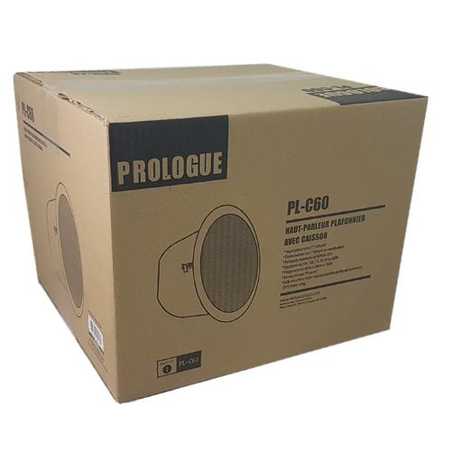 Prologue PL-C60 Haut-Parleur Plafond Encastré Avec Caisson 6.5" 60 Watts 8 Ohms Ou 70V Blanc - Simple Boutique