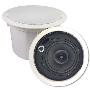 Prologue PL-C60 Haut-Parleur Plafond Encastré Avec Caisson 6.5" 60 Watts 8 Ohms Ou 70V Blanc - Simple Boutique