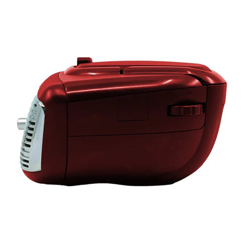 Proscan - BoomBox / Lecteur CD Portable avec Radio AM/FM, Style Rétro, Entrée AUX, Rouge