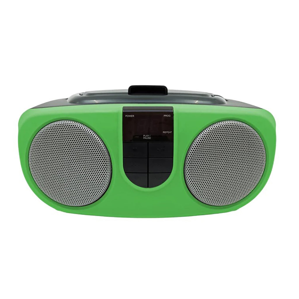 Proscan - BoomBox/Lecteur CD Portable avec Radio AM/FM, Entrée AUX, Vert