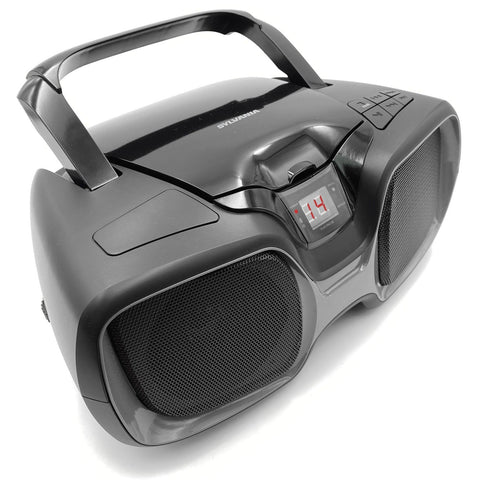 Proscan - BoomBox/Lecteur CD avec Bluetooth, Radio AM/FM et Entrée AUX, Noir