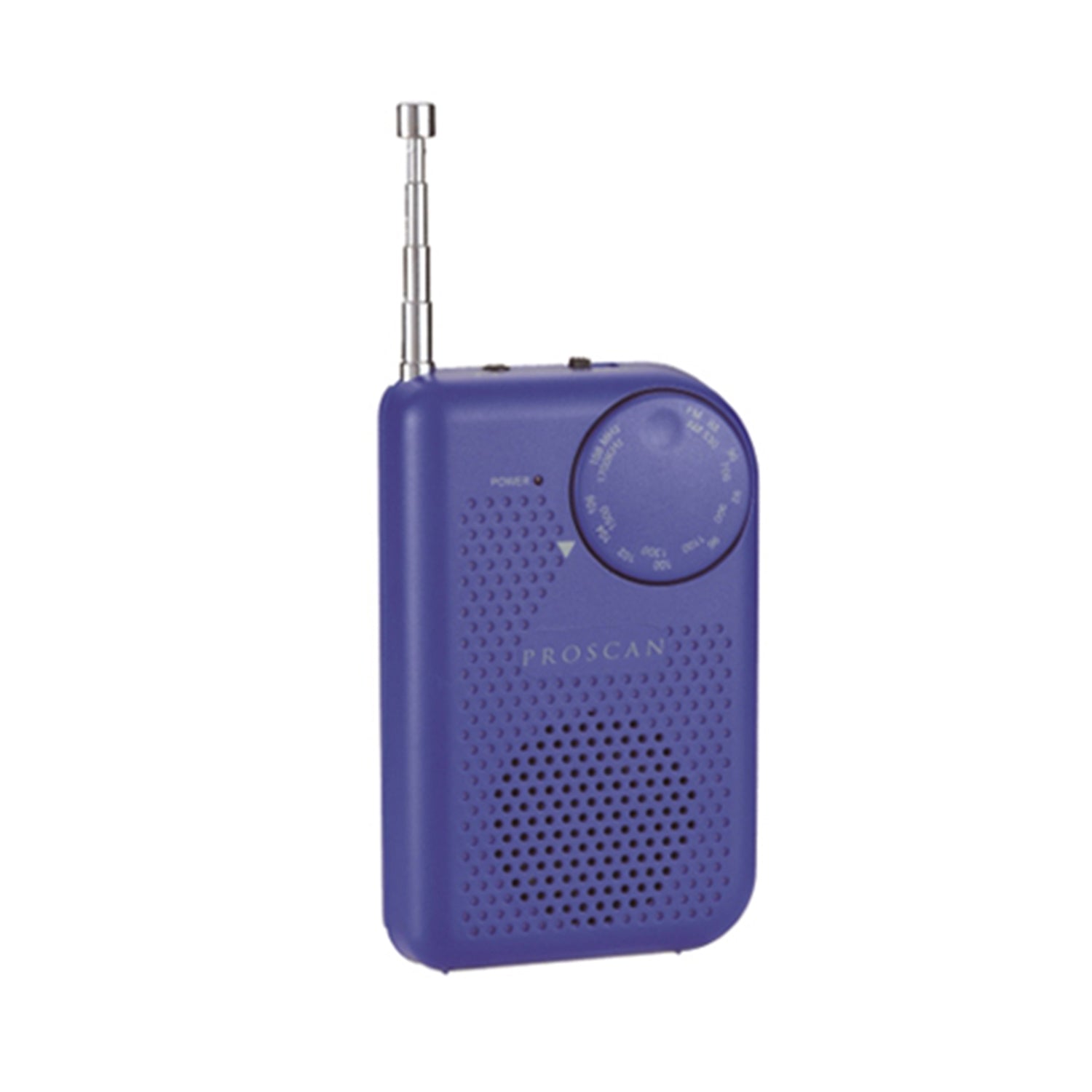 Proscan - Radio AM/FM Portative, Entrée 3.5mm, Bleu - Simple Boutique