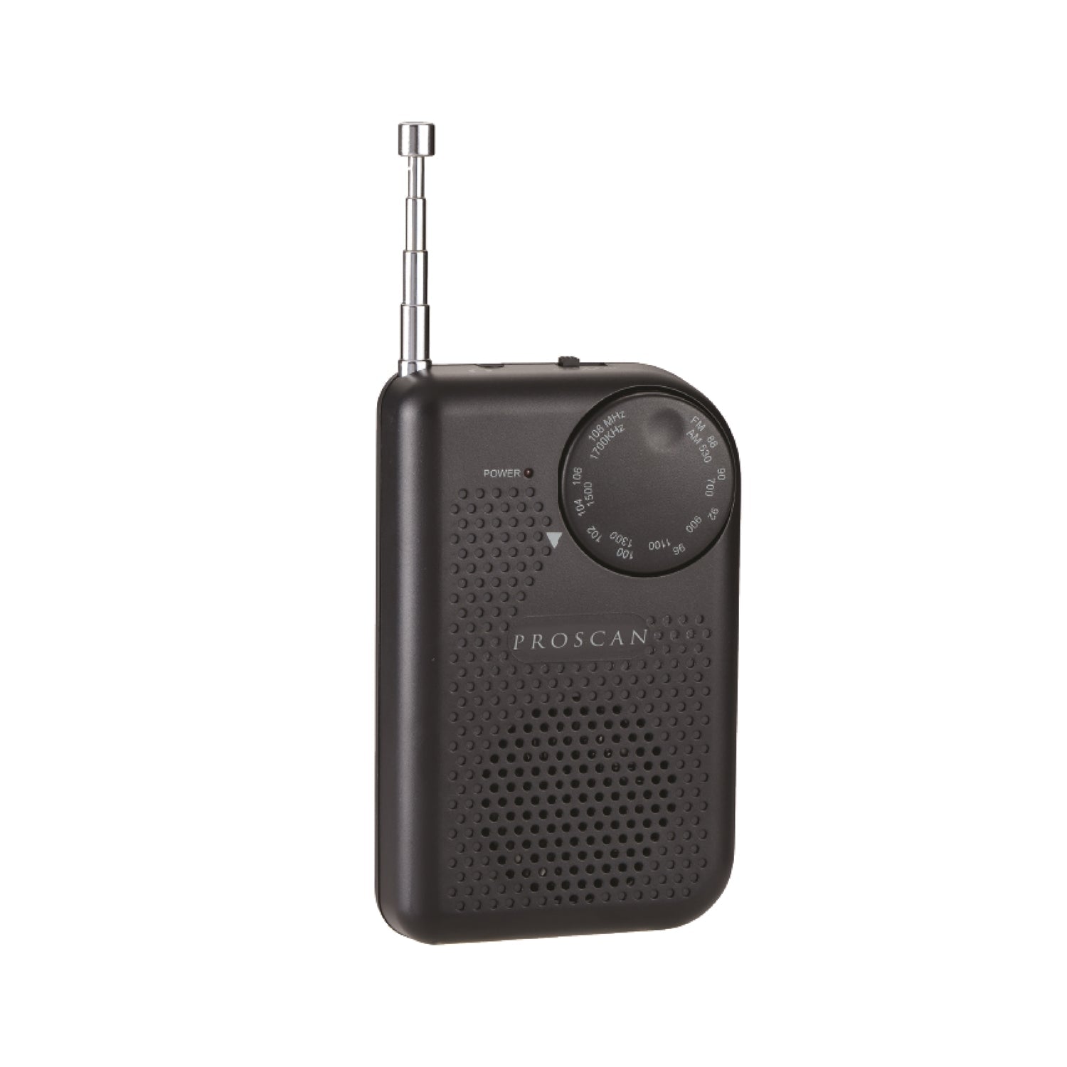 Proscan - Radio AM/FM Portative, Entrée 3.5mm, Noir - Simple Boutique