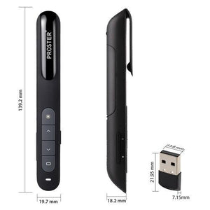 Proster Présentateur Sans Fil Professionnel Avec Pointeur Laser USB 2.4 Ghz - Simple Boutique