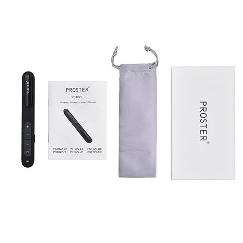 Proster Présentateur Sans Fil Professionnel Avec Pointeur Laser USB 2.4 Ghz - Simple Boutique