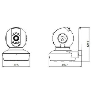 Provision ISR PT-737E Caméra Plug & View Pan/Tilt IR Objectif Fixe Sans Fil Wifi 1MP - Simple Boutique
