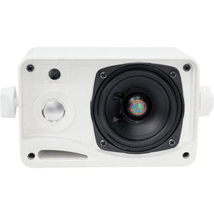 Pyle Haut-parleurs (2) Intérieur/Extérieur 2 voies 3.5" avec support Noir Blanc ou Argent - Simple Boutique