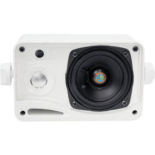 Pyle Haut-parleurs (2) Intérieur/Extérieur 2 voies 3.5" avec support Noir Blanc ou Argent - Simple Boutique