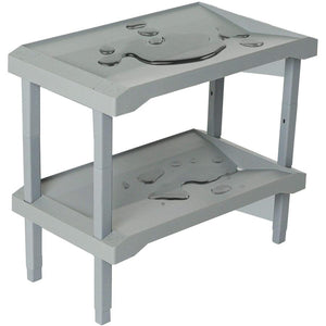 RAKABOT - Étagère de Rangement pour Chaussures, Bottes d'hiver et Bottes de Pluie avec Système de Récupération d'eau, Gris - Simple Boutique