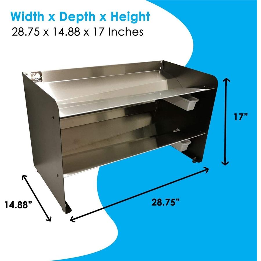 RAKABOT - Étagères pour Chaussures, Bottes d'hiver et Bottes de Pluie avec Système de Récupération d'eau, Acier Inoxydable - Simple Boutique