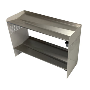 RAKABOT Signature - Étagère de Rangerment pour Bottes d'hiver et Bottes de Pluies avec Système de Récupération d'eau, Fait au Canada, Fini Acier Inoxidable/Coté Blanc - Simple Boutique