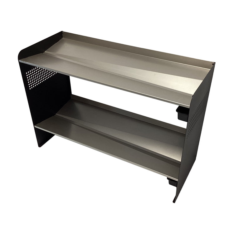 RAKABOT Signature - Étagère de Rangerment pour Bottes d'hiver et Bottes de Pluies avec Système de Récupération d'eau, Fait au Canada, Fini Acier Inoxidable/Coté Noir - Simple Boutique