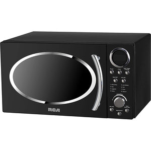 RCA - Micro-Ondes de 0.9 Pied Cube, 900 Watts, Style Rétro, Noir - Simple Boutique