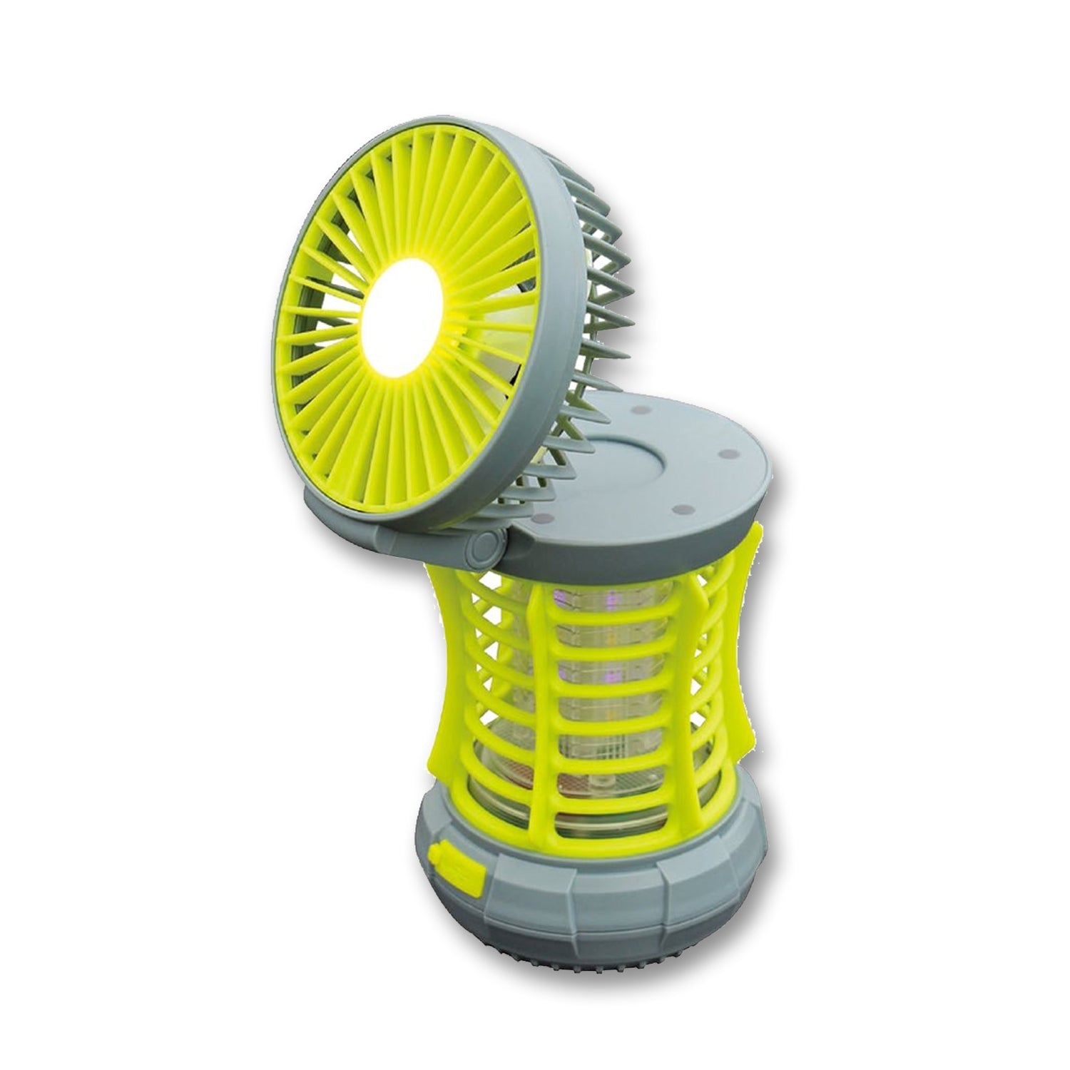 RCA RFL0100 - 4 en 1 Lanterne Rechargeable, Lampe de Poche LED, Ventilateur repliable et Anti-Moustiques - Simple Boutique