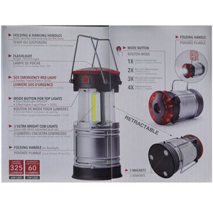 RCA RFL0117 - 3 en 1 Lanterne Rétractable, Lampe de Poche LED et Mode SOS - Simple Boutique