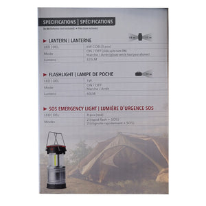 RCA RFL0117 - 3 en 1 Lanterne Rétractable, Lampe de Poche LED et Mode SOS - Simple Boutique