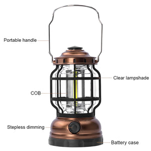 RCA RFL5018 - Lanterne De Camping À Intensité Variable, 280 Lumens 3 DEL Cob, Résistante Aux Intempéries - Simple Boutique
