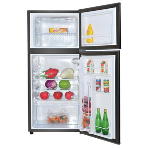 RCA RFR469 Réfrigérateur 2 Portes 4,5 pi3 en Acier Inoxydable Noir - Simple Boutique
