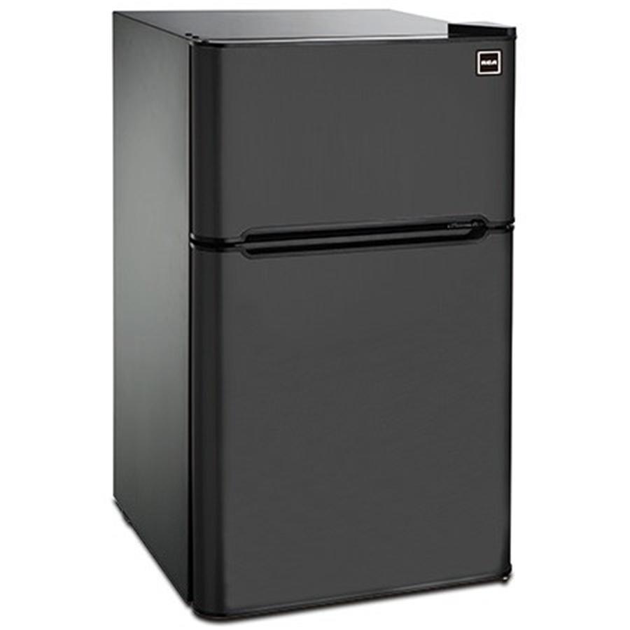 RCA RFR832 Réfrigérateur 3.2 pi3 à 2 Portes avec Congélateur en Haut Noir - Simple Boutique