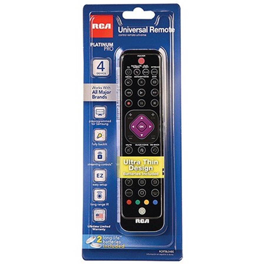 RCA - Télécommande à Rétroéclairage Ultra-Mince pour 6 Appareils, Noir - Simple Boutique