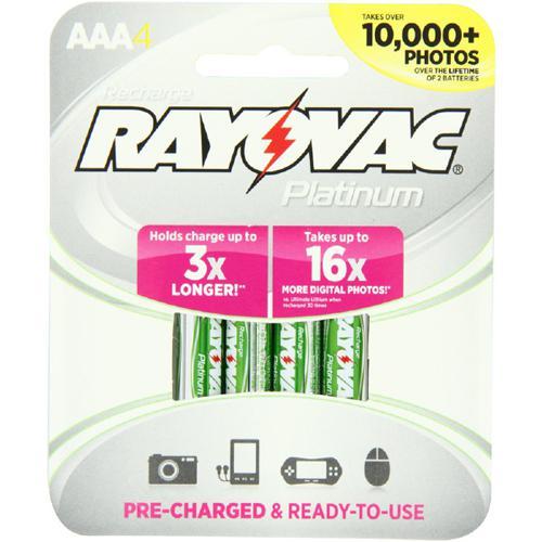 Rayovac Platinum 4xAAA Piles rechargeable Ni-MH 750 mAh 300x - Simple Boutique